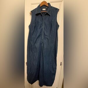 Liz Claiborne Woman Vintage Denim Maxi Dress